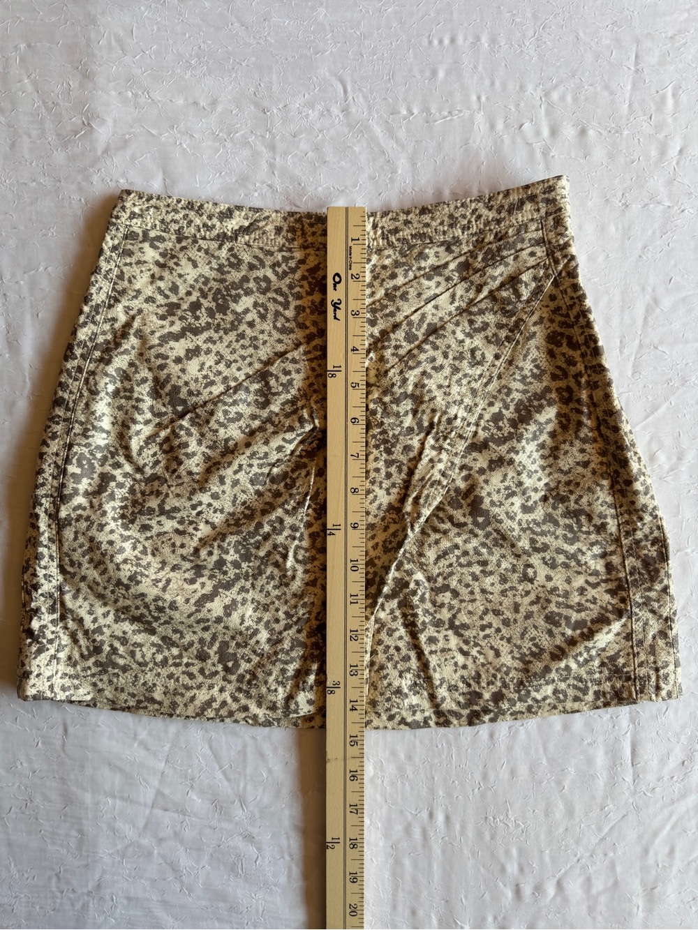 Free People Printed Fake Out Faux Wrap Skirt 13" waist - Picture 9 of 10
